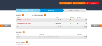 Assets section